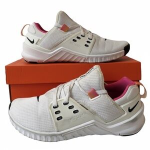 Nike Metcon 4 White Pink Athletic Sneakers Running Shoes Weight Lifting Size 8.5